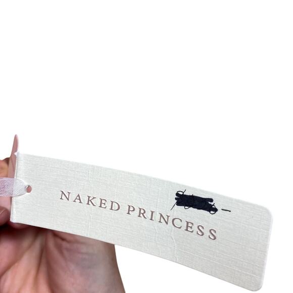 Naked Princess Silk Ella Deep V Chemise Sleep Lingerie Dress NWT Size Small - Picture 8 of 10